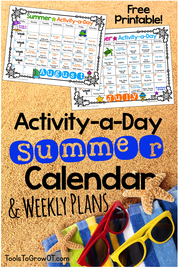  23 calendarios de actividades para unas vacaciones de verano llenas de diversión
