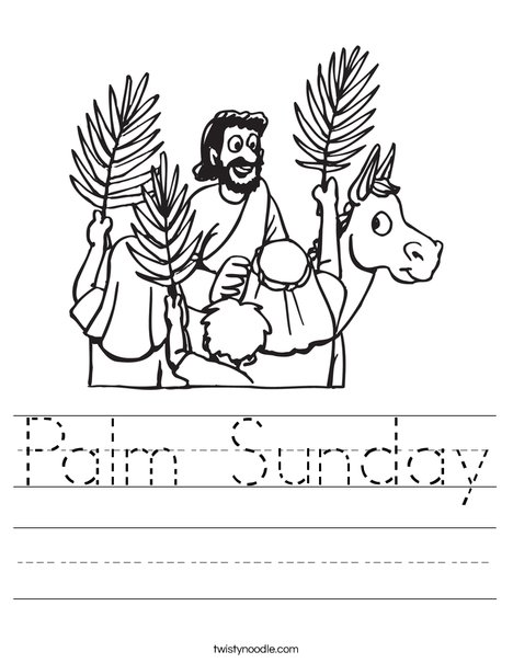  55 arkuszy ćwiczeń na Niedzielę Palmową dla dzieci