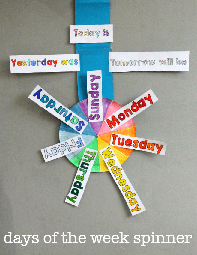  20 Giorni della settimana: attività per la scuola dell'infanzia