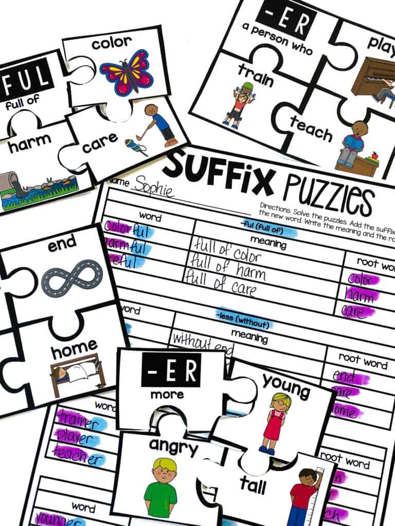  24 Superb Suffix Activities For Elementary &amp; Middle School Learners（小学校と中学校の学習者のための素晴らしい接尾辞のアクティビティ