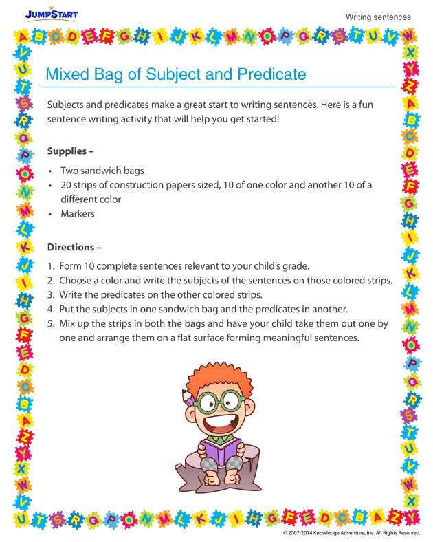  22 Superb Subject And Predicate Activities